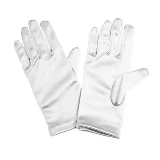 Conjunto Fantasia Adulto Mágico Luva Varinha Capa Cartola 5pçs - Luvas Brancas