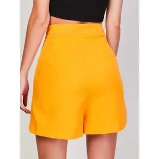 Saia Shorts de Alfaiataria Feminina - Tamanho 52 - Roxo