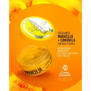 Esfoliante Corporal Fruktais Corpo Dourado - Kit com 2 unidades - Maracujá