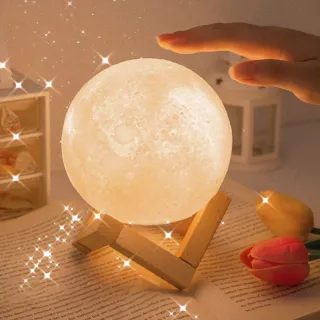 Decoração Abajur Led Lua Cheia 3D - Luminária - Única