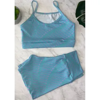 Top + Short Fitness Conjunto GG até - 20