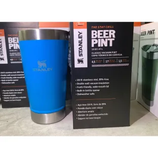 Caneca Inox Beer Cup com Tampa e Abridor - Copo Térmico de 473ml para Cerveja e Café - Amarelo
