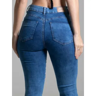 Calça Jeans Feminina Premium Sawary Boca de Sino Elastano Lycra - Qualidade e Estilo - 38