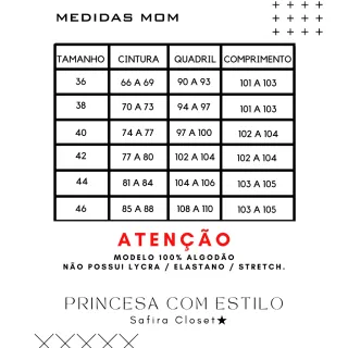 Calça Cintura Alta Destroyed Algodão 100% MOM Jeans Sem Lycra - MOM Lisa Clara