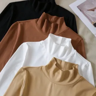 Moda Segunda Pele Blusa Cacharrel Manga Longa Gola Alta Suplex
