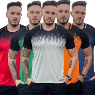 Camiseta Dry Fit Masculina Confortável e Leve para Corrida, Academia e Lazer - Vermelho