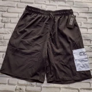 Bermuda Performance Elastano Moda StreetWear - Ideal para Esportes Skateboard - Azul Caneta Bolso Lateral