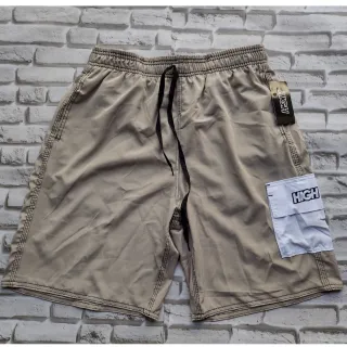 Bermuda Performance Elastano Moda StreetWear - Ideal para Esportes Skateboard - Azul Caneta Bolso Lateral