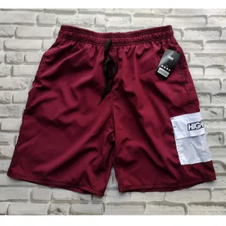 Bermuda Performance Elastano Moda StreetWear - Ideal para Esportes Skateboard - Azul Caneta Bolso Lateral