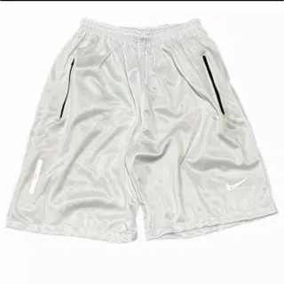 Coleção nova 2023: Bermuda masculina refletivo - Branco