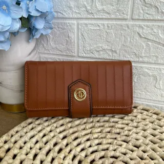 Porta cartão grande para carteira feminina - caqui2177