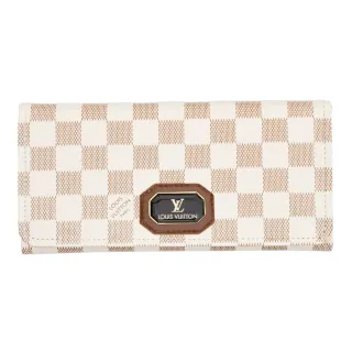 Carteira Premium Feminina Grande - Porta Documentos, RG e CNH - PRETA/XADREZ