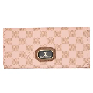 Carteira Premium Feminina Grande - Porta Documentos, RG e CNH - PRETA/XADREZ