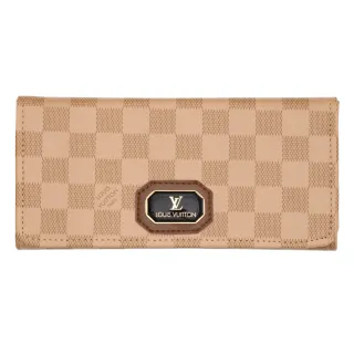 Carteira Premium Feminina Grande - Porta Documentos, RG e CNH - PRETA/XADREZ