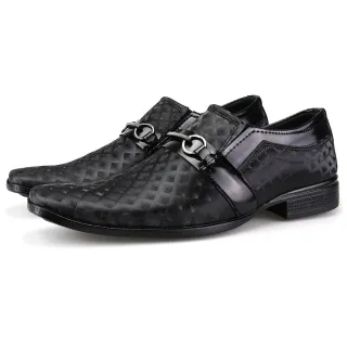 Cedro Verniz Masculino Social Sapato Dhshoes - Cedro