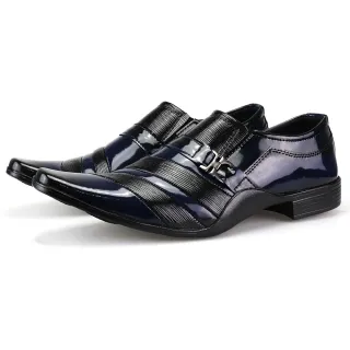 Cedro Verniz Masculino Social Sapato Dhshoes - Cedro