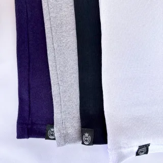 Estilo Americano Justa Masculina Canelada Camisa Regata - Branca