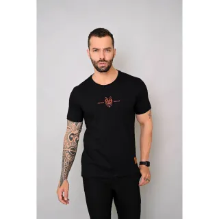 Camiseta Premium Masculina Blusa - PRETO RELEVO