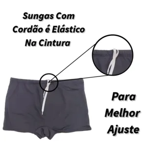 Sunga Masculina Boxer Forrada com Proteção UV +50 - Sunga Vermelha
