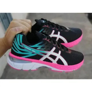 Promoção: Tênis AS Feminino Confortável, Macio e Colorido para Academia, Caminhada e Esportes - AS - PRETO PINK