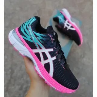 Promoção: Tênis AS Feminino Confortável, Macio e Colorido para Academia, Caminhada e Esportes - AS - PRETO PINK