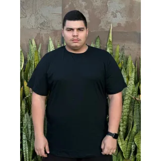 Camiseta Premium Plus Size Algodão 100% G1,G2,G3,G4,G5 - CAMISETA PLUS CINZA