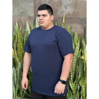Camiseta Premium Plus Size Algodão 100% G1,G2,G3,G4,G5 - CAMISETA PLUS CINZA