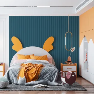 Várias Cores Papel de Parede Ripado Madeira 3D - MAD72