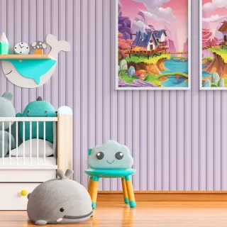 Várias Cores Papel de Parede Ripado Madeira 3D - MAD72