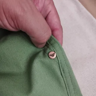 Armani - Short Masculino de Linho em Queima de Estoque - Chiclete