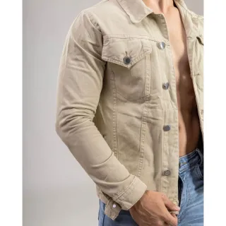 Masculina Jaqueta Jeans - JEANS ESCURO