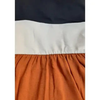 Faixas Regata Longo Náutico Vestido com - Vermelho c Azul Marinho