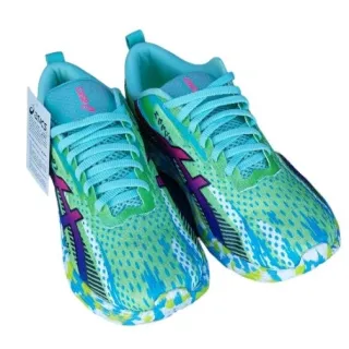Leve e macio tênis feminino Asics Nossa Tri 13 para exercícios e caminhadas - Verde água Pink