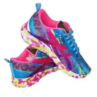 Leve e macio tênis feminino Asics Nossa Tri 13 para exercícios e caminhadas - Verde água Pink