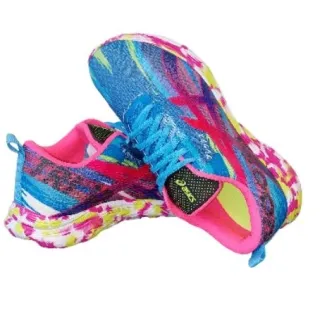 Leve e macio tênis feminino Asics Nossa Tri 13 para exercícios e caminhadas - Verde água Pink