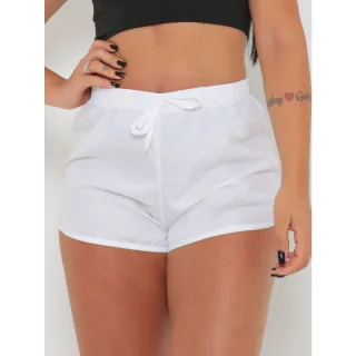 Oferta relâmpago: Short feminino leve em tactel, ideal para praia e academia - Preto