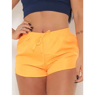Oferta relâmpago: Short feminino leve em tactel, ideal para praia e academia - Preto