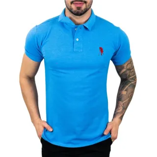 Malha Piquet Camisa Polo Masculino Gola - Verde Bandeira