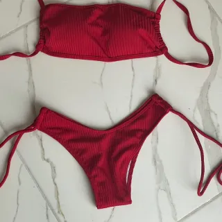 Moda Blogueira: Biquini Feminino Canelado Suplex Cropped Asa Delta - Onça Lilas