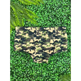 Marca Dna Sunga Forrada Adulto No Suplex Com Elástico - Exército