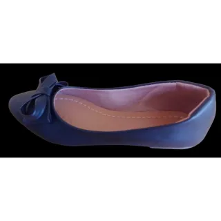 Feminino Mule Sapatilha - Preta Nó