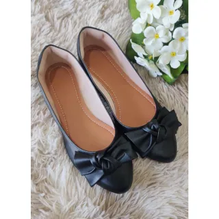 Feminino Mule Sapatilha - Preta Nó