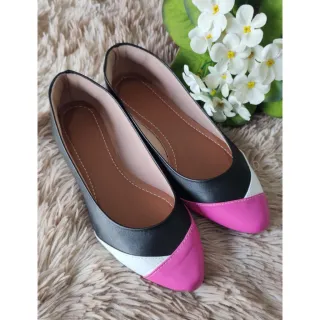 Feminino Mule Sapatilha - Preta Nó