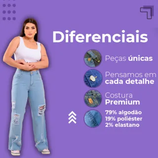 Destroyed Jardineira Calça Macaquinho Elastano Lycra Cintura Alta - 40