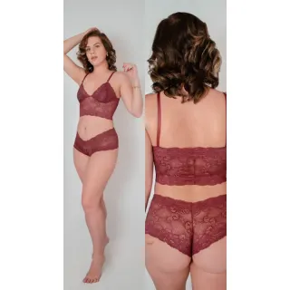 Conjunto Afrodite LingerieNf AF 002 - Baby Doll Calesson Renda Espera Marido - SORTIDO