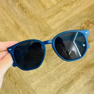 Clássico Óculos de Sol Retangular Masculino Feminino - Preto Lente Verde