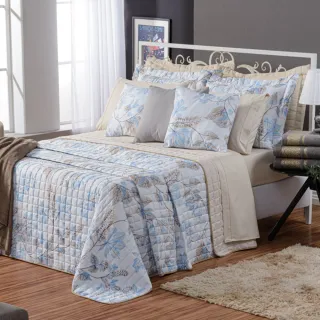 Cobre Leito Queen Estampado Top Line - Kit 3 Peças - Lince