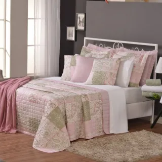 Cobre Leito Queen Estampado Top Line - Kit 3 Peças - Lince