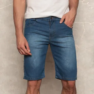 Shorts masculinos jeans pretos de alta qualidade - Loja de fábrica - Preta