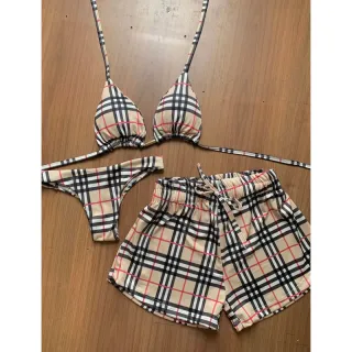 Kit Biquíni 3 Peças - P M G GG - Listrado